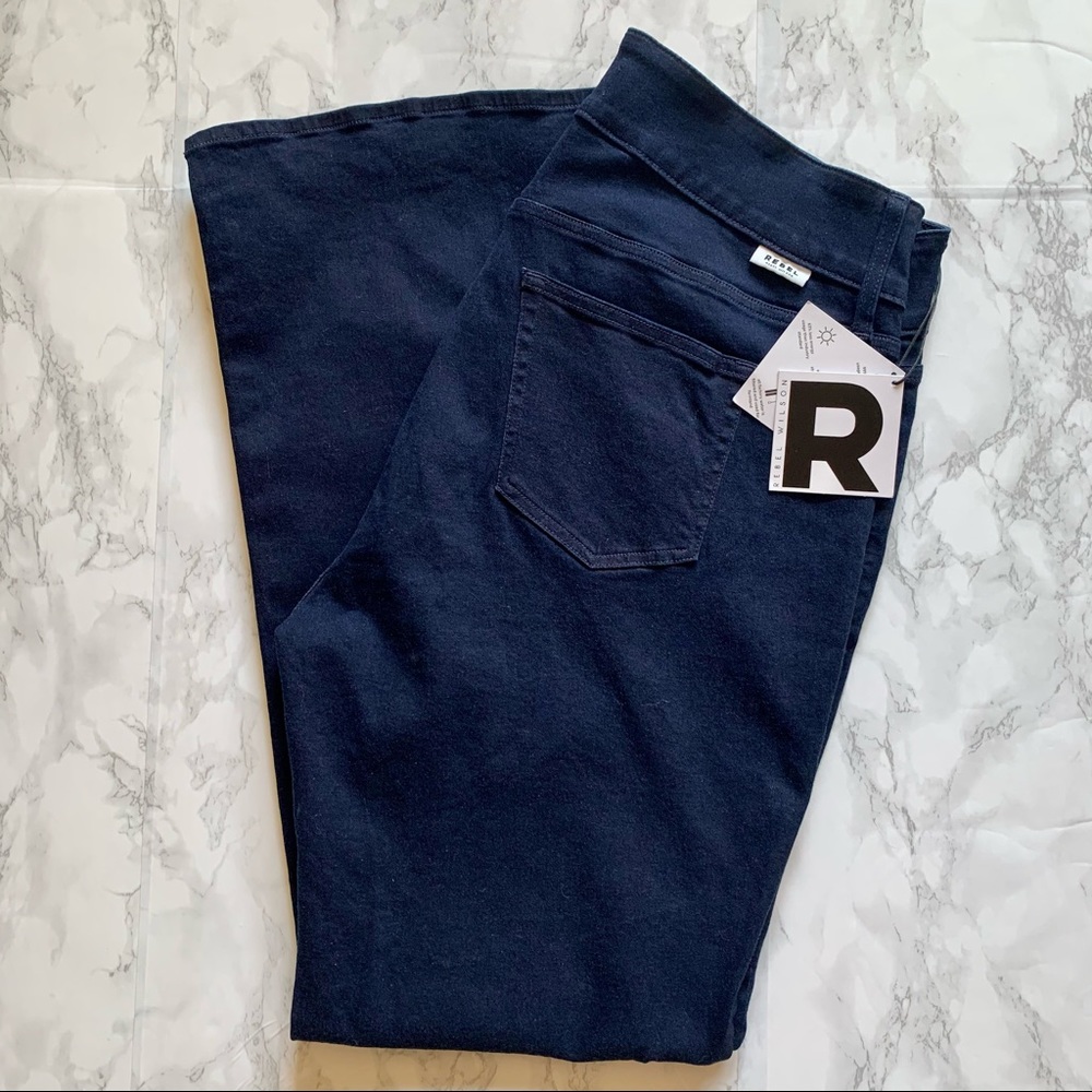 Rebel x Rebel Wilson Midrise Bootcut Dark Denim
